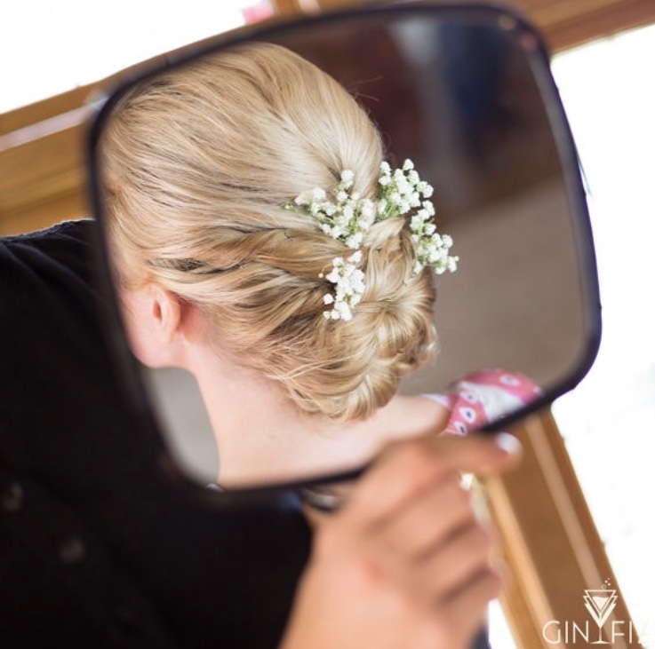 bridal hair styling